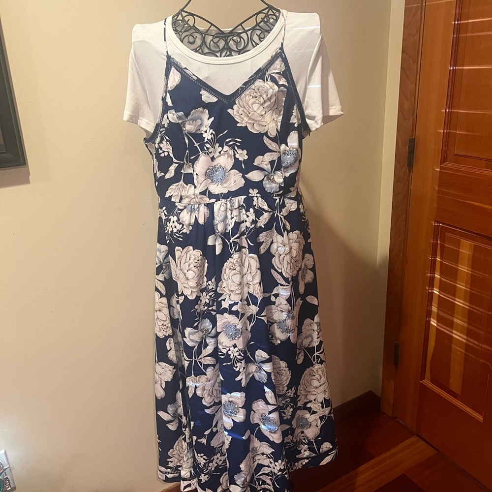 Blue Floral Sundress